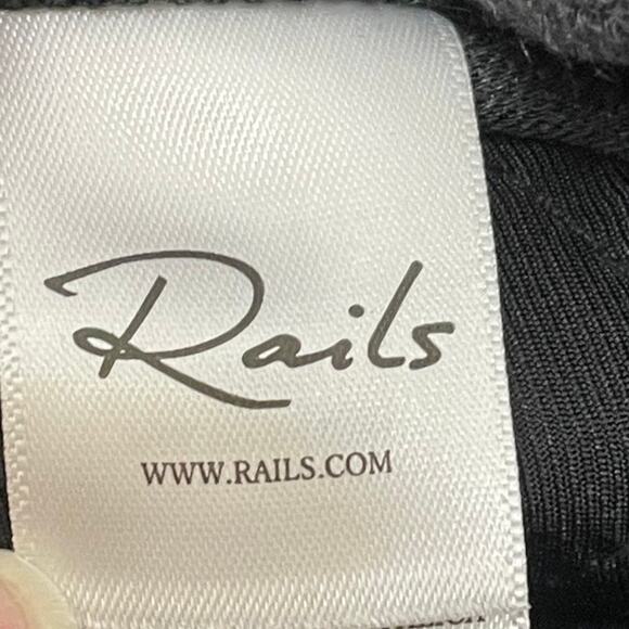 Rails Edem Skirt Black Faux Crinkle Leather Women's Size XXS New With Tags - Picture 8 of 12